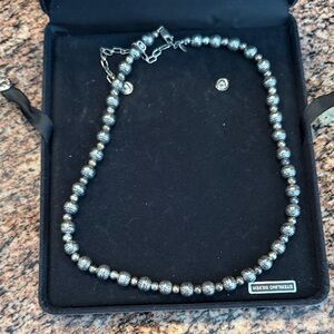 Sterling Silver Navajo Pearls 18”Necklace
